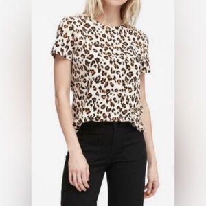 Banana Republic Cozy Clun Leopard Tshirt